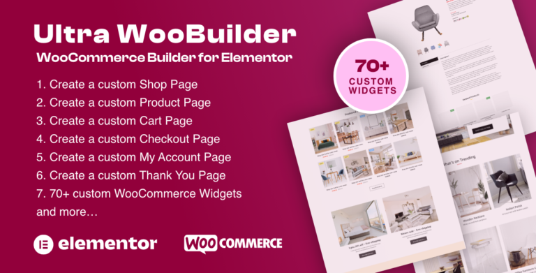 Ultra WooBuilder – WooCommerce Builder for Elementor